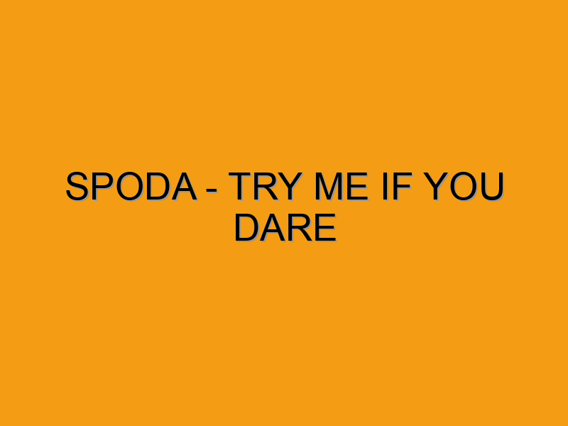 Spoda Spoda - Try Me If You Dare - Folded Waffle