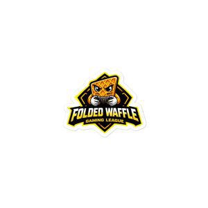 Folded Waffle Gaming League Bubble-free stickers